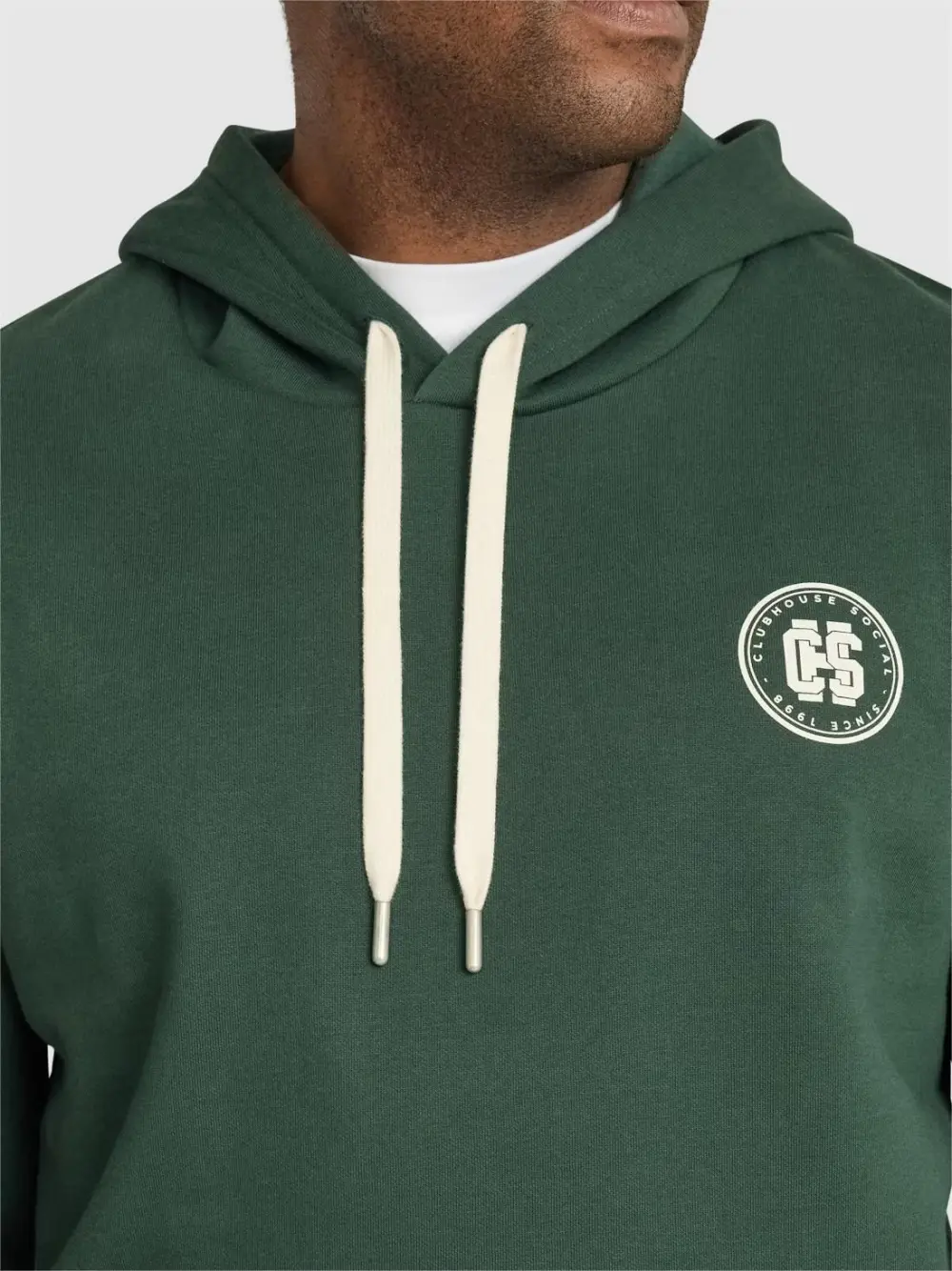 PINE DRAWSTRING PRINT HOODIE