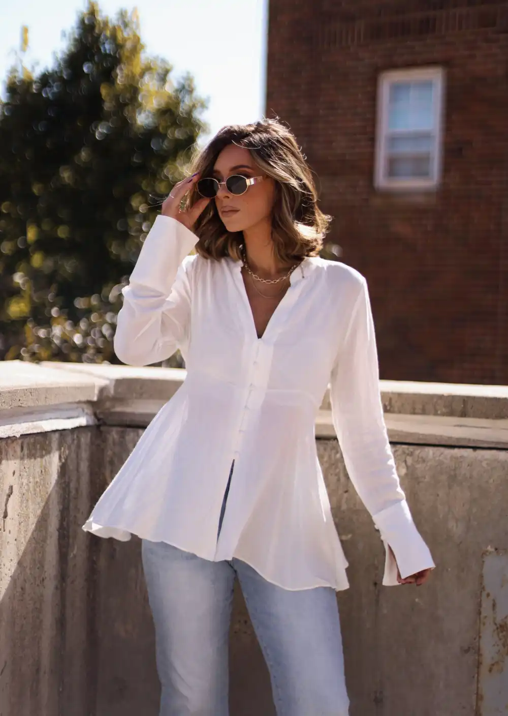 Open Allure Blouse