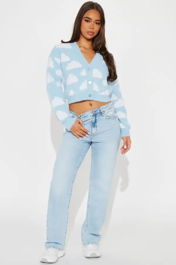 Always Sky High Cardigan - Blue/combo