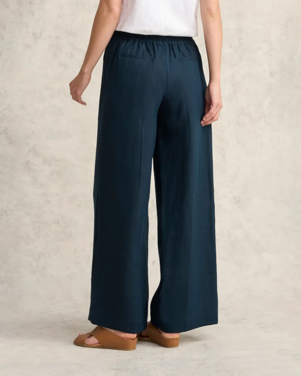 Wide Leg Linen Trousers