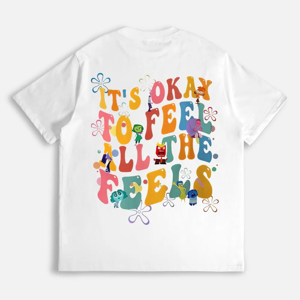 Insidde Ouut lt's Okaay To Feel All The FeelsMental Health T-shirt