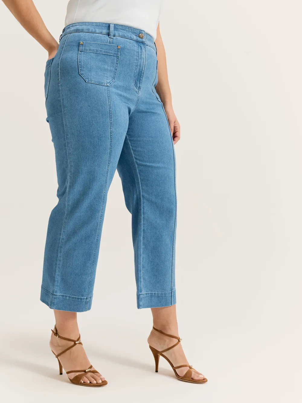 Women's Vintage Straight Cropped Jeans