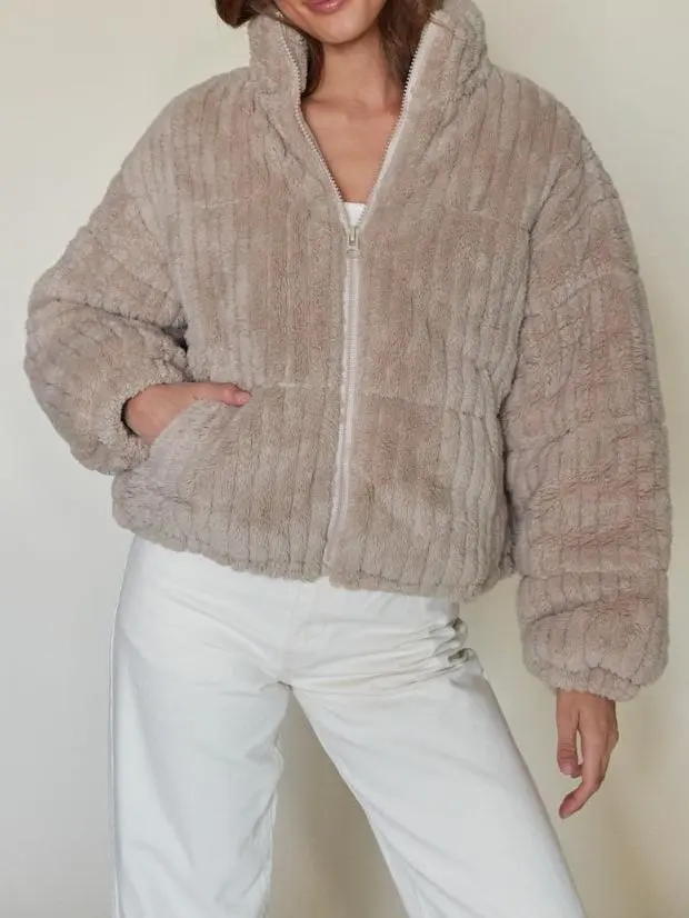 Winnie Plush Puffer Jacket