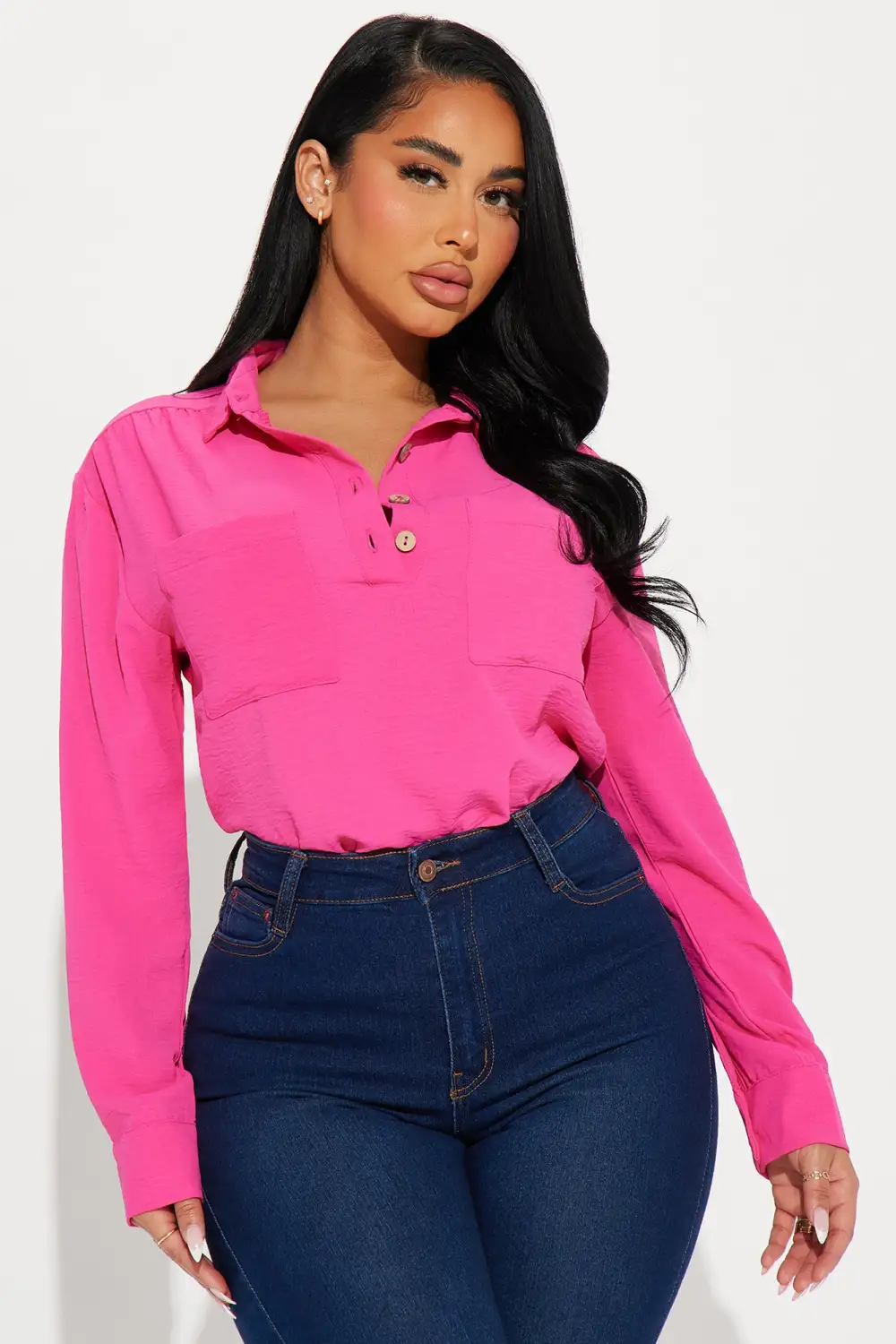 Maderia Shirt - Fuchsia