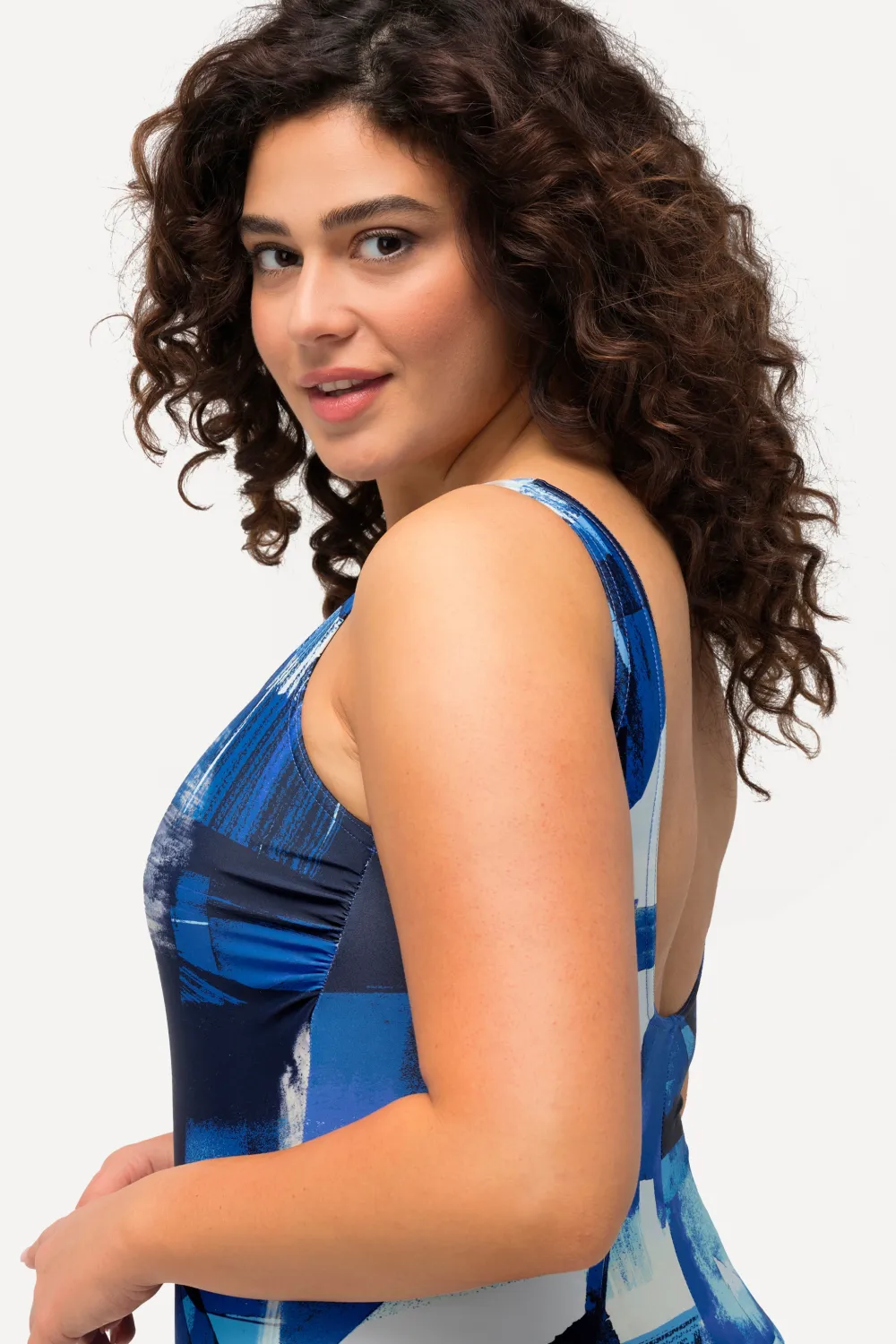 Badeanzug bedruckt ohne Softcups Rundhals