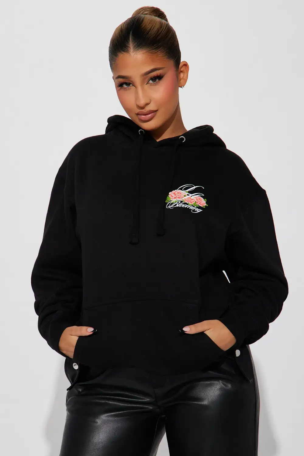 Palm Tree Dreams Los Angeles Hoodie - Black