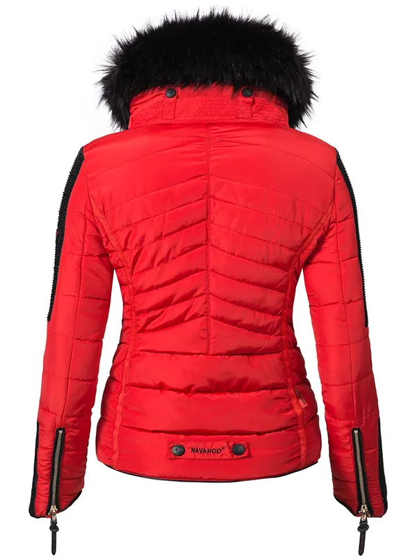 Ladies hooded warm winter jacket