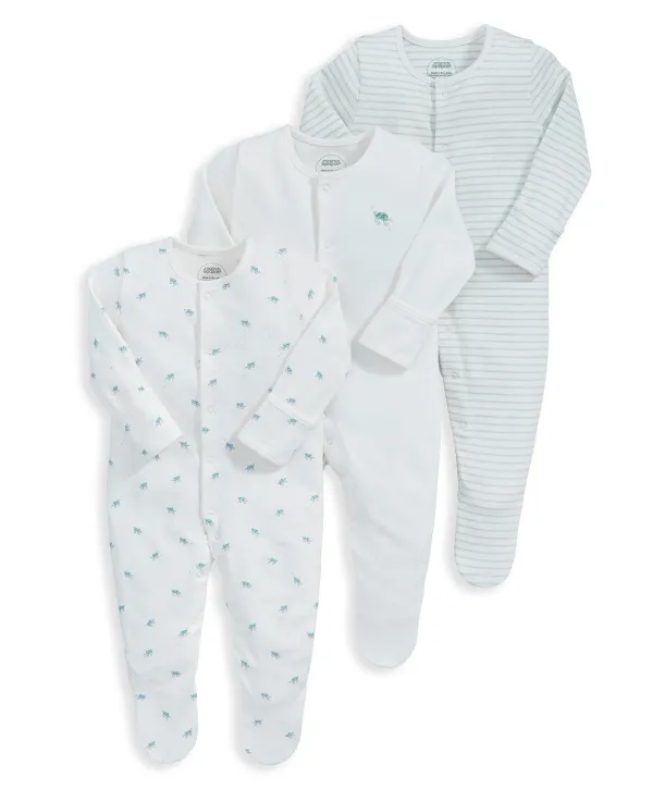 Turtle Sleepsuits (Set of 3)