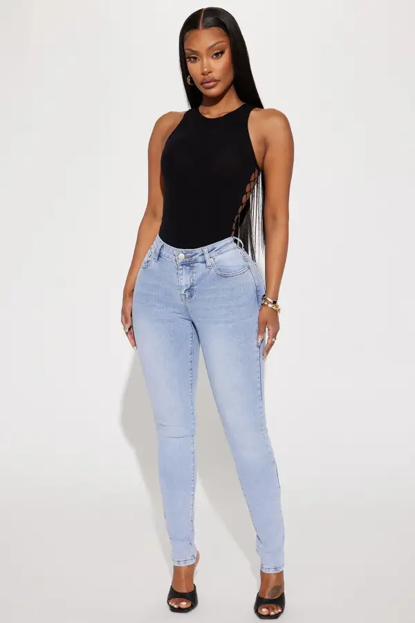 Focus On Me Seamless Bodysuit - Black