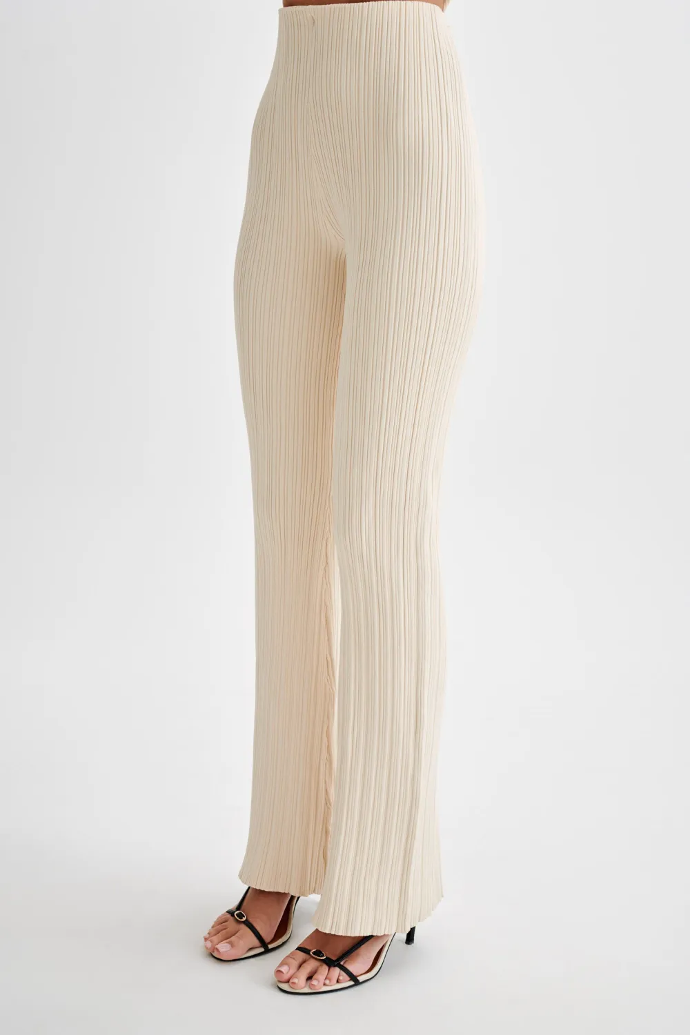 Straight Leg Rib Knit Pant