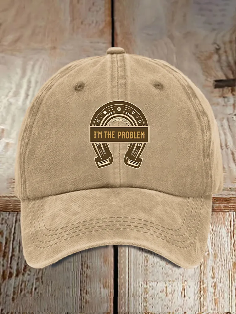 I'M The Problem Patterned Printed Baseball Caps