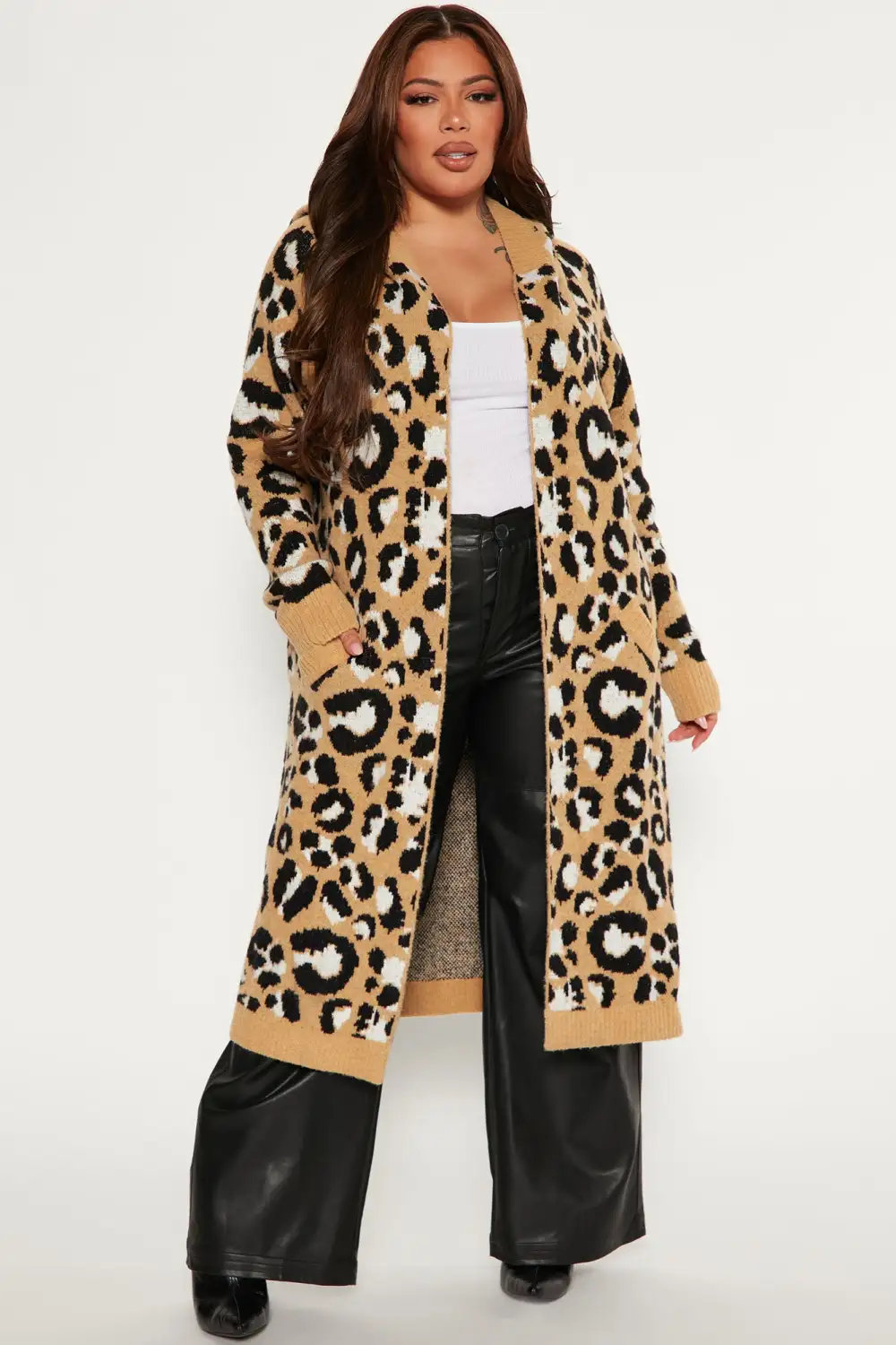Dangerously Beautiful Leopard Cardigan - Taupe/combo