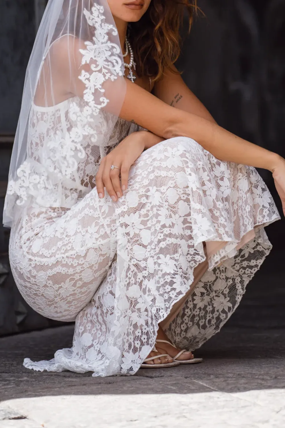 Lace Bustier Top