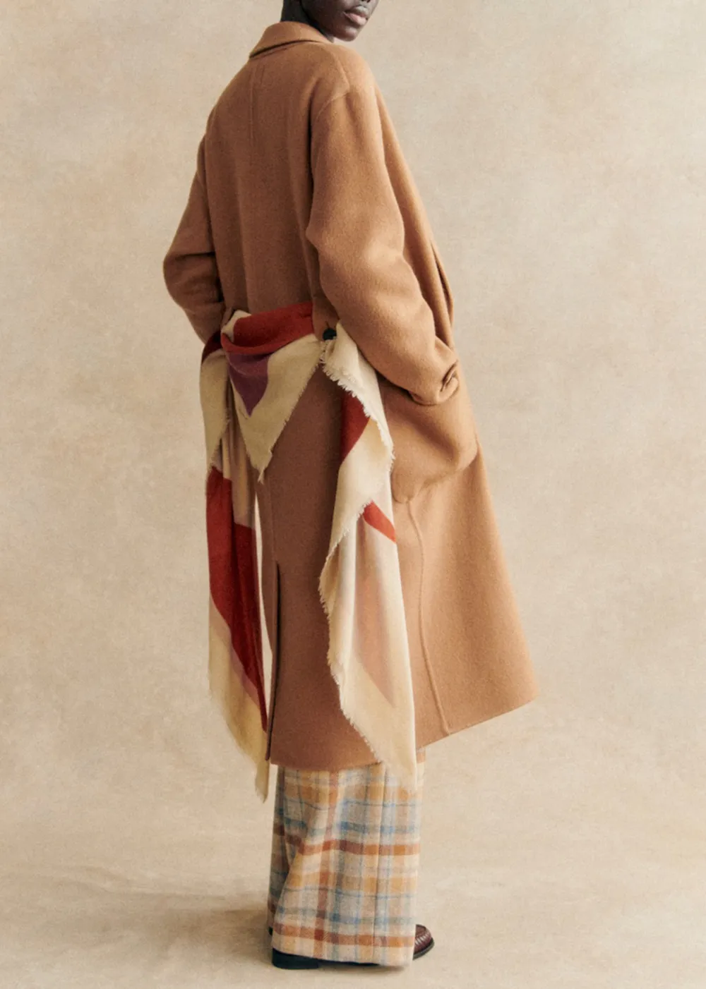 Long Double-Sided Wool Coat