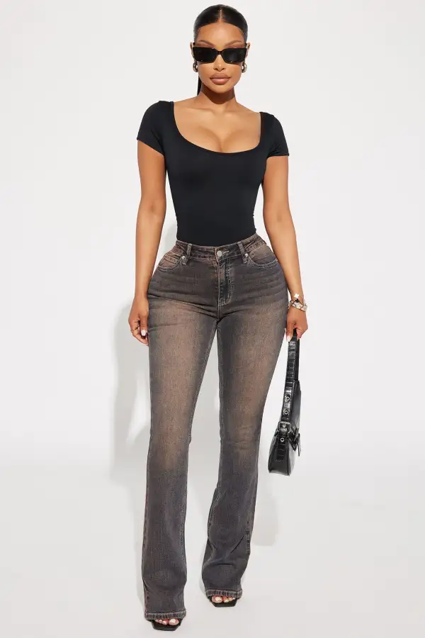 Gabby Seamless Bodysuit - Black