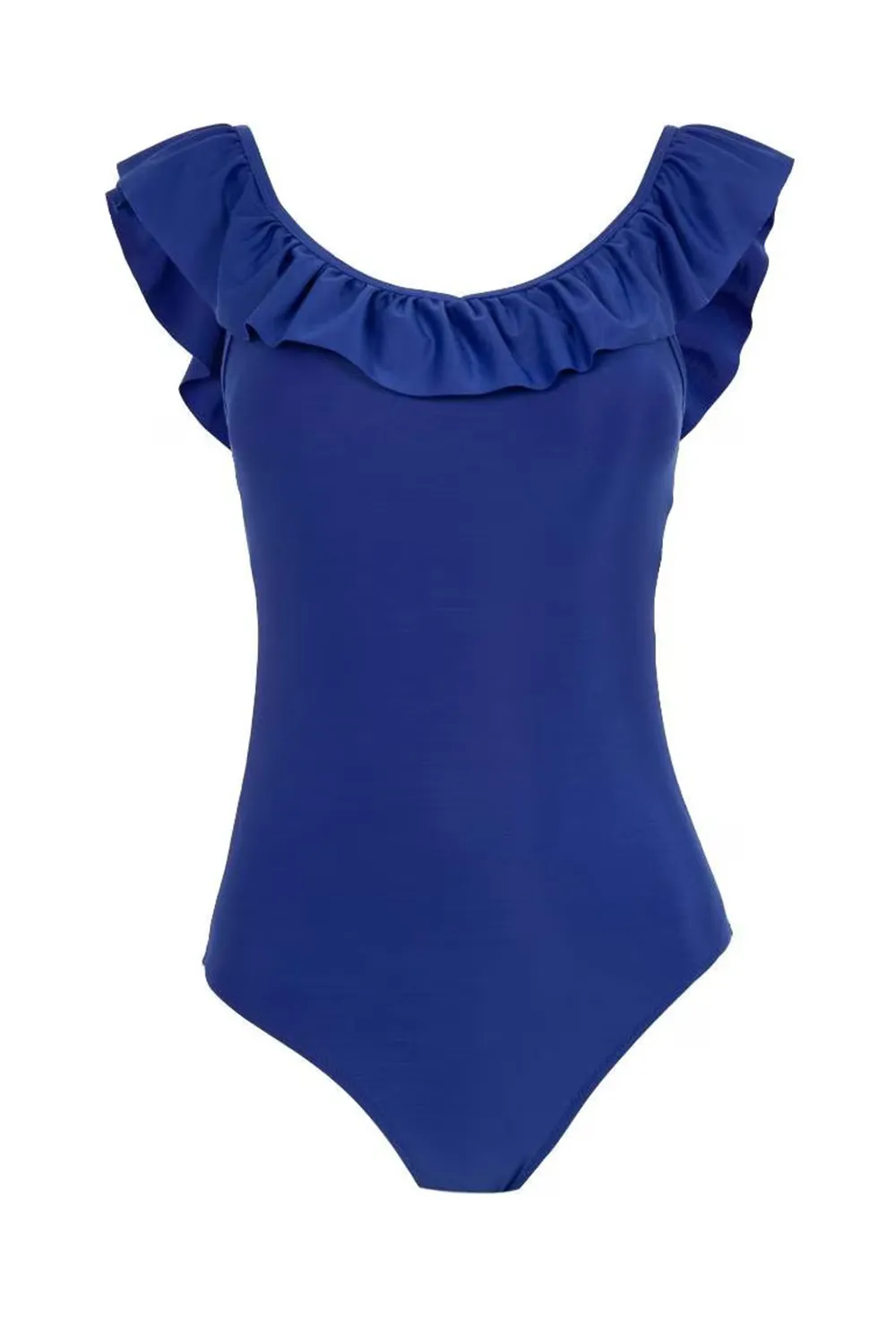 Elegant Solid One-Piece Swimsuit
