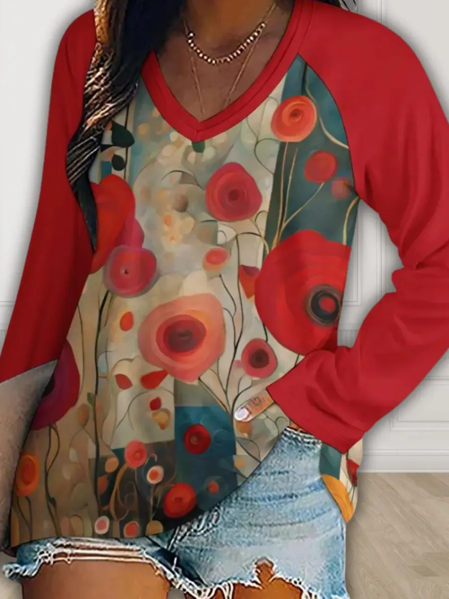 Vintage Floral Print Tee