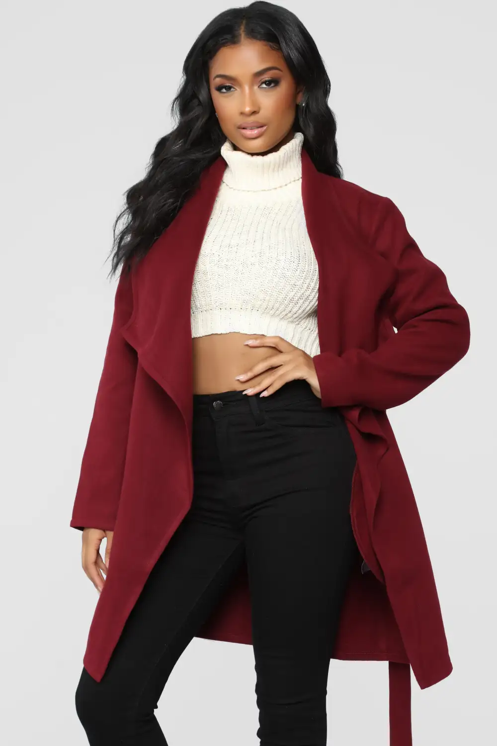 Manhattan Coat - Wine