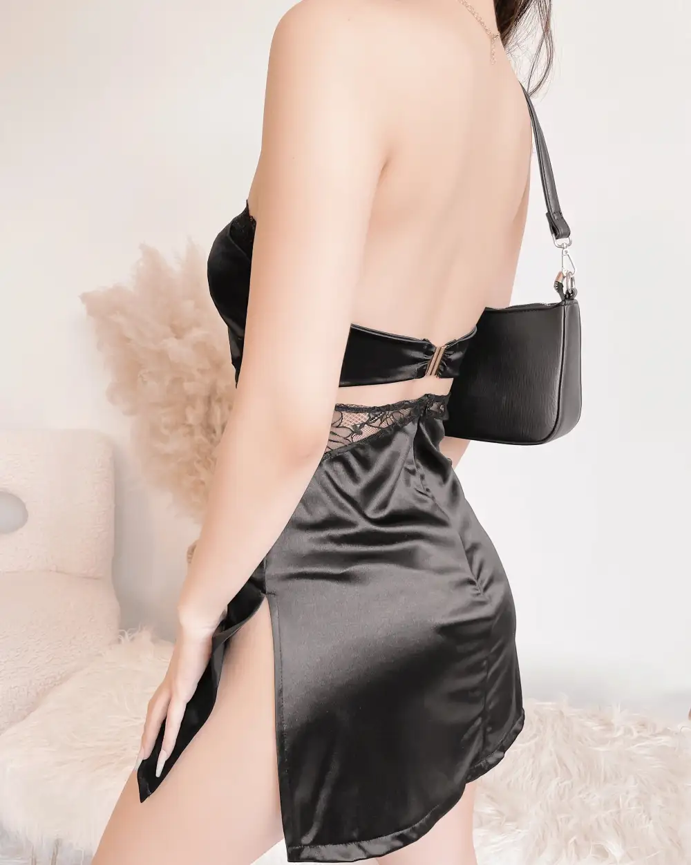 VALERIE SILK CUT OUT DRESS