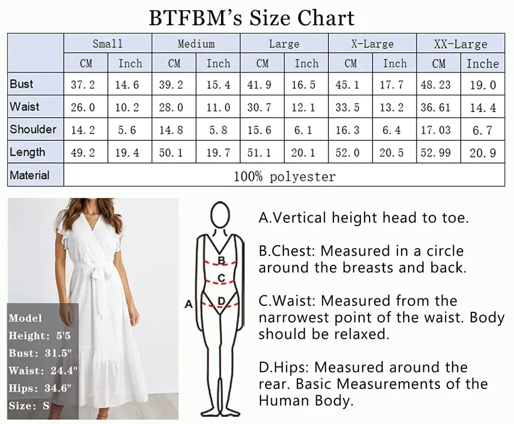 Women Summer Bohemian Floral Casual Wrap V Neck Ruffle Cap Sleeveless Belt A-Line Pleated Hem Swing Midi Sun Dress