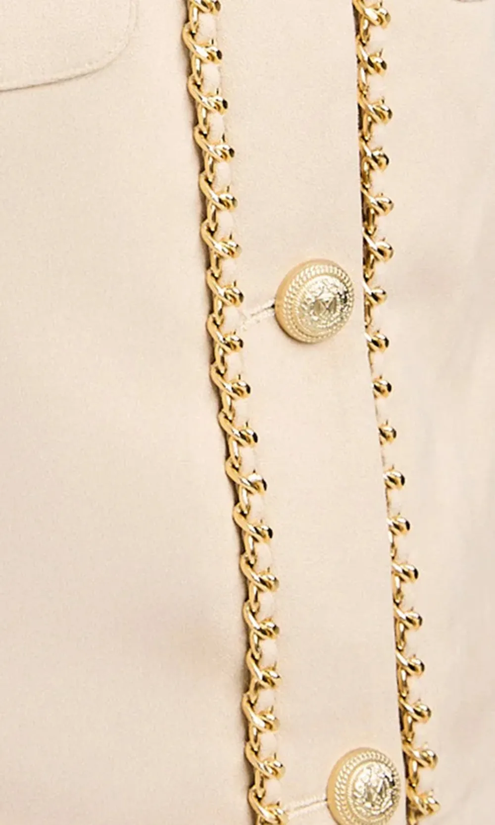 Beige Vegan Suede Jacket