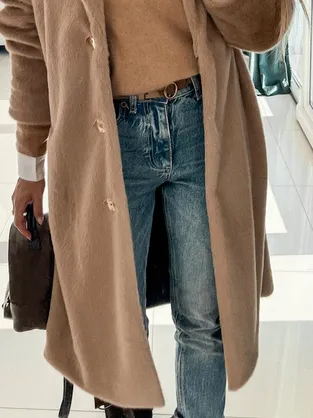 Loose Plain Teddy Jacket