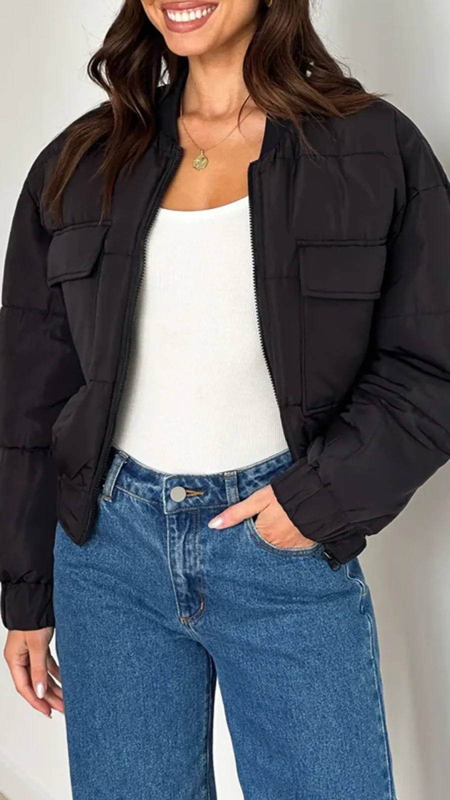 Black Short Warm Jacket