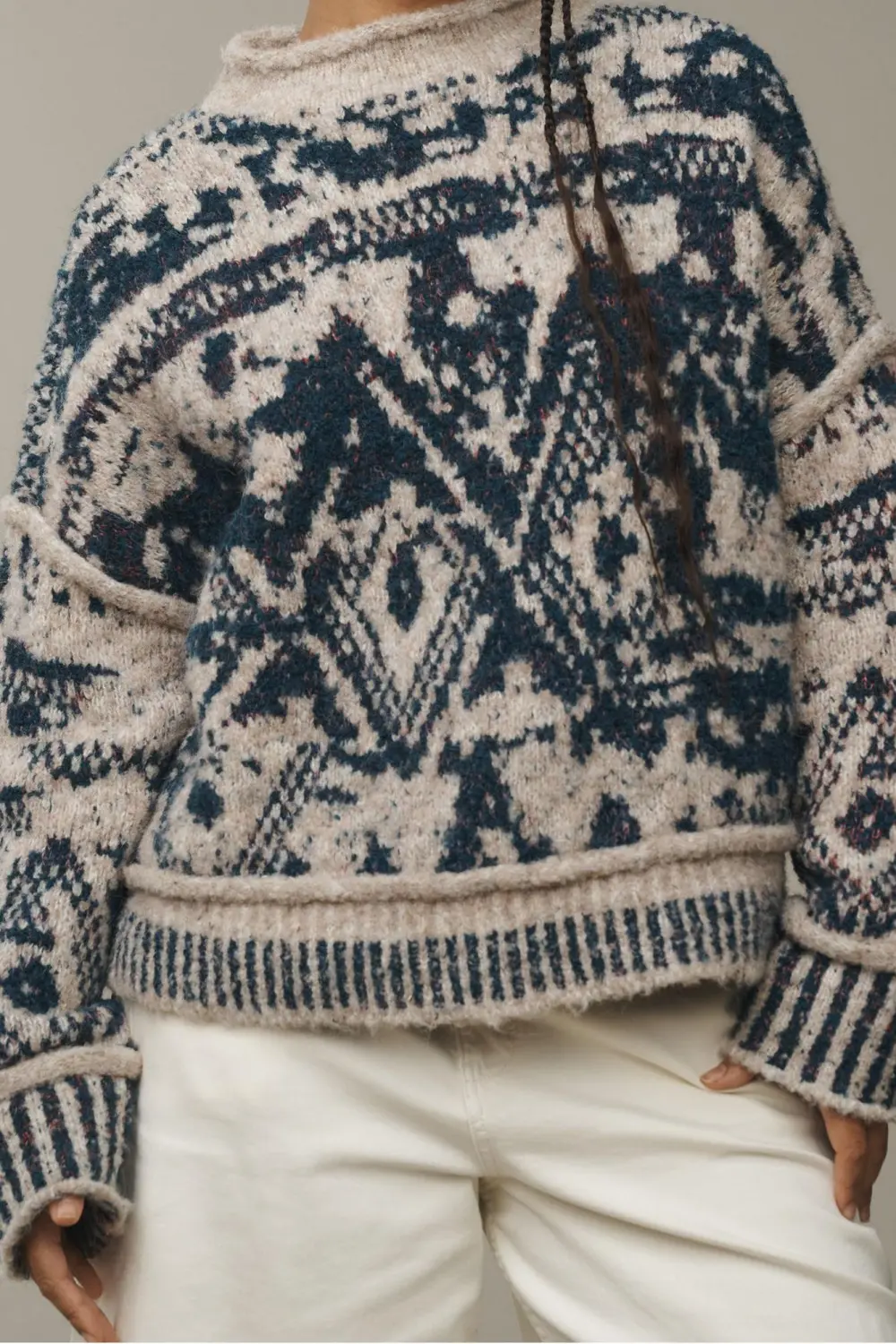 Relaxed Roll-Neck Sweater