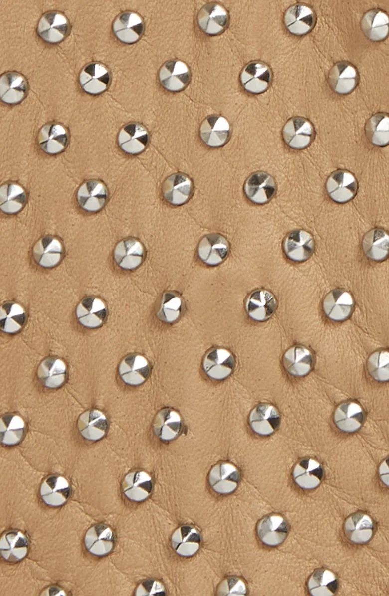 Kelly Studded Leather Gloves