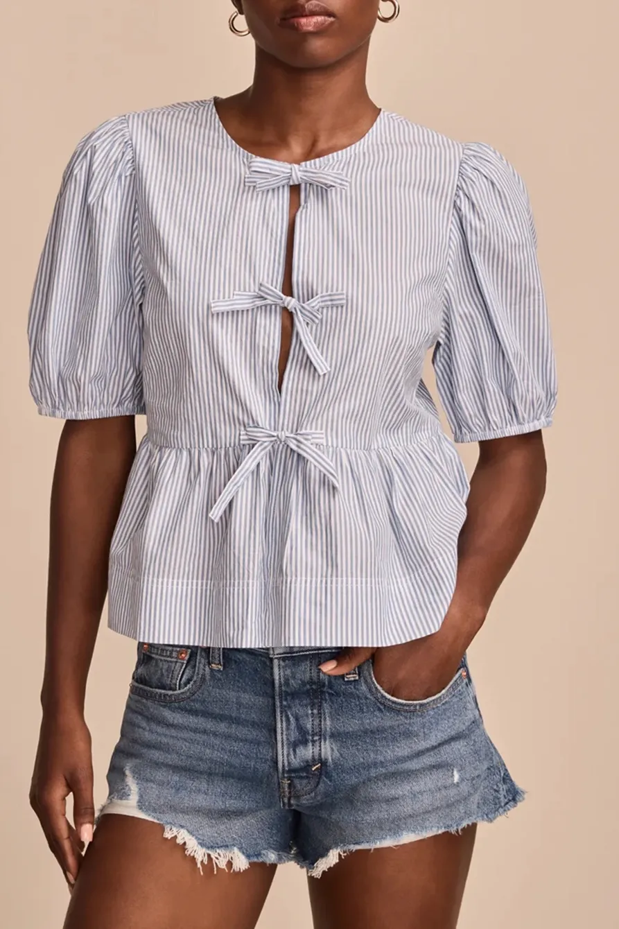 Blue Stripe Babydoll Flyaway