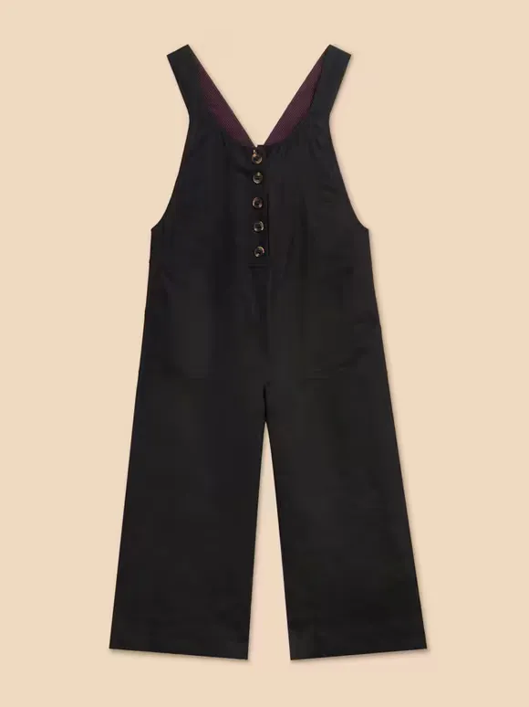 Crop Linen Dungaree