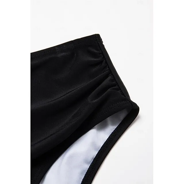 Slim Folk Print Tankini Swimsuit Set