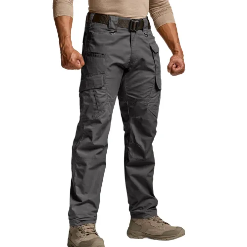 Men's Tactical Work Pants 9 Pockets Ripstop