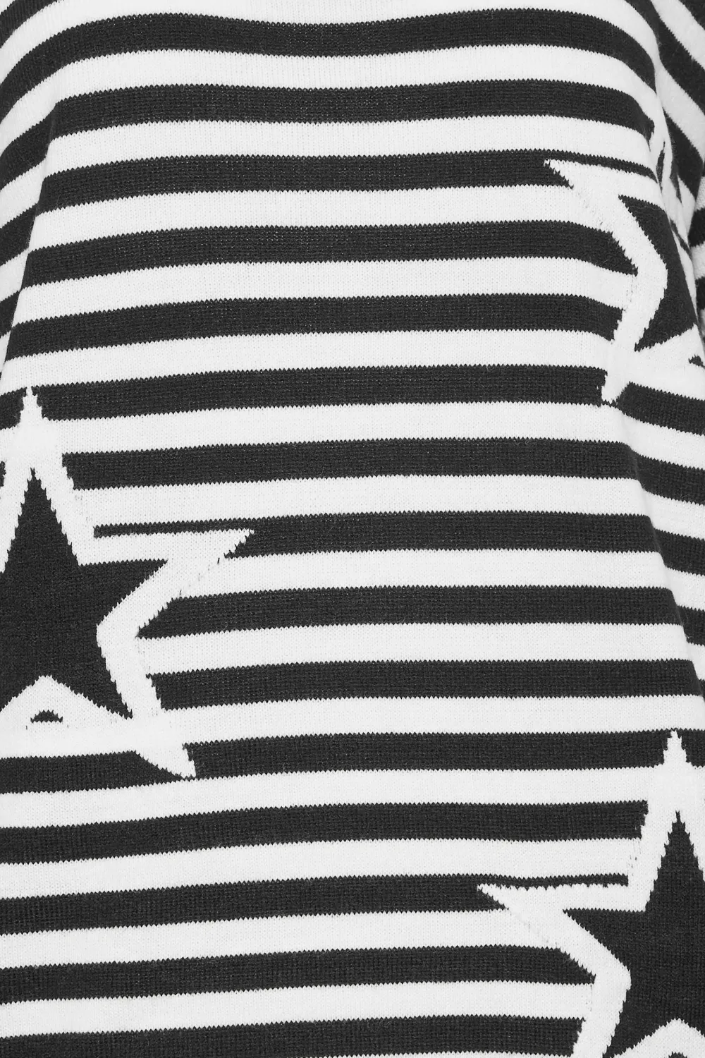 LTS Tall Black Star & Stripe Print Jumper