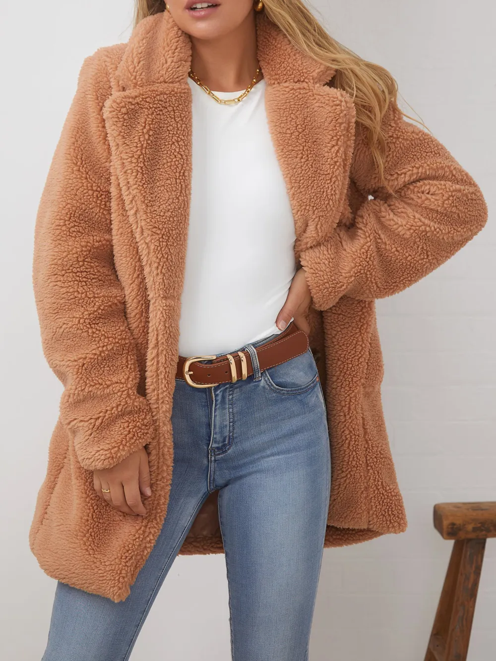 Caramel Daily Long sleeves Jacket
