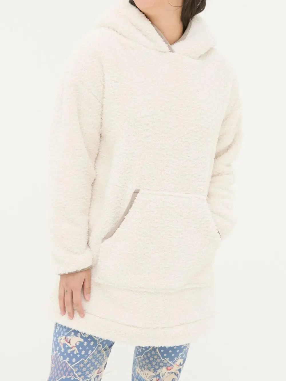 Snuggle Ivory Borg Hoodie