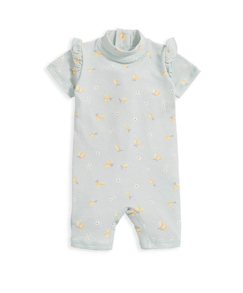 Short Sleeve Rashsuit Swimwear - Lemon