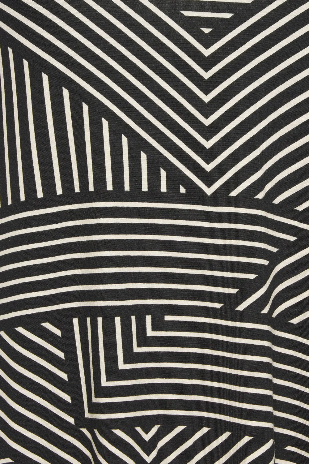 YOURS Curve Black Geometric Print Drape Pocket Mini Dress