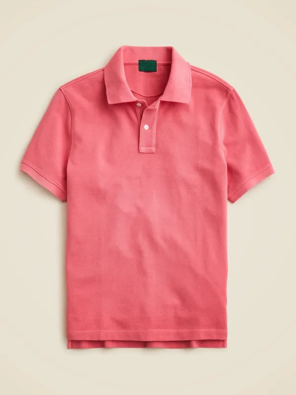 Bright Pink Short Sleeve Polo Shirt