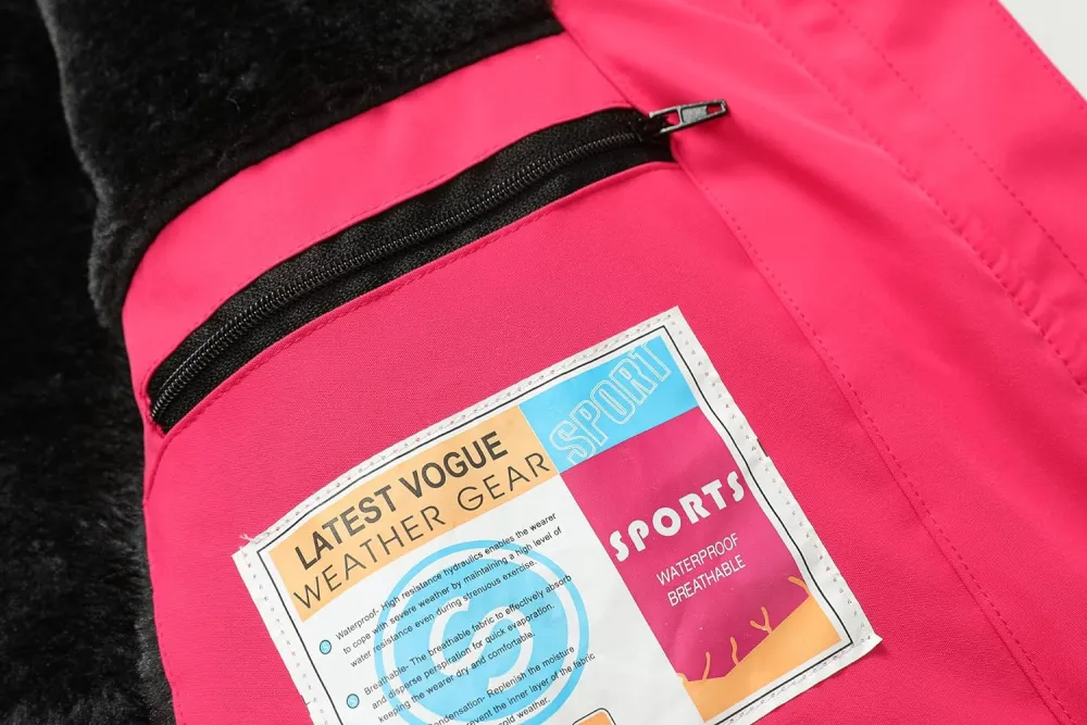 Women's Waterproof Ski Snow Jacket Winter Warm Hooded Snow Coat Mountain Windproof Ski Jacket For Women