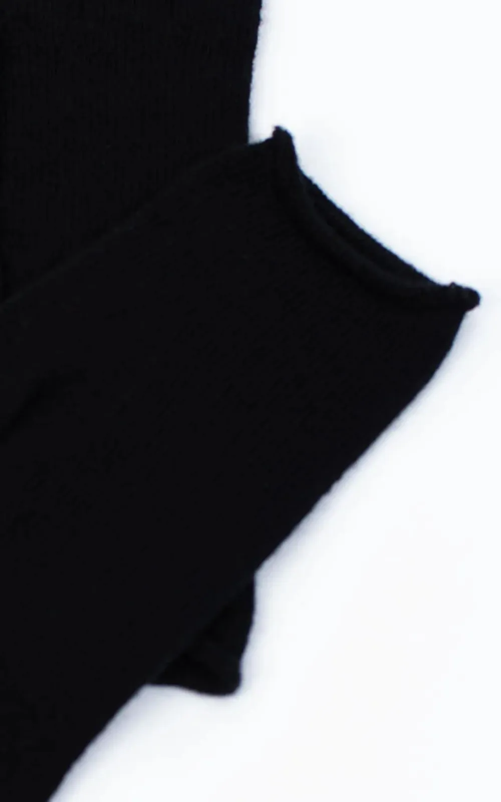 Simple Solid Color Boneless Black Gloves