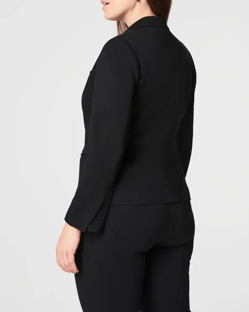 Solid Color Long Sleeve Blazer