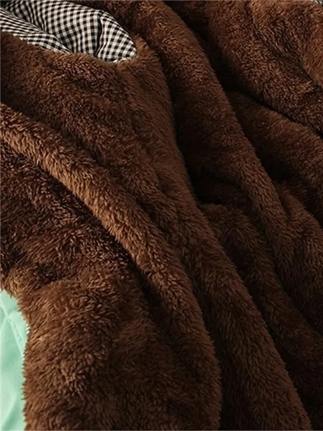 Women's Winter Coat Fleece Lined Parka Thermal Warm Windproof Puffer Jacket with Pocket Hooded Heated Jacket Fall Outerwear Drawstring Outdoor Street Fashion Casual Outerwear