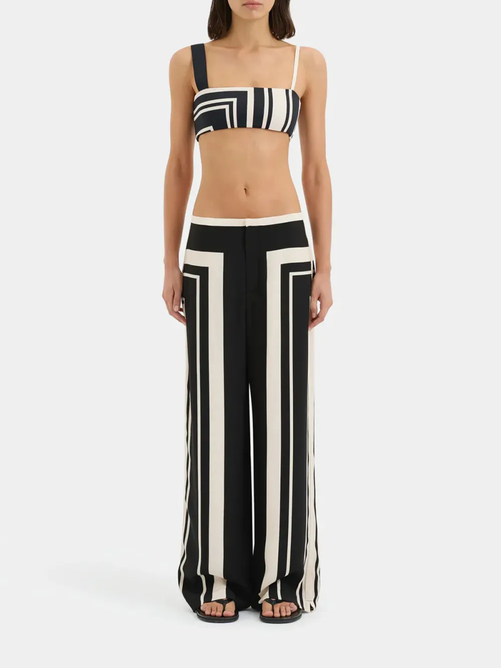 Casual Style Striped Trouser