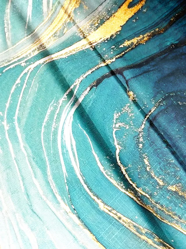 Women's Shirt Blouse Silver Black White Graphic Abstract Asymmetric Print Short Sleeve Casual Basic Round Neck Regular Fit