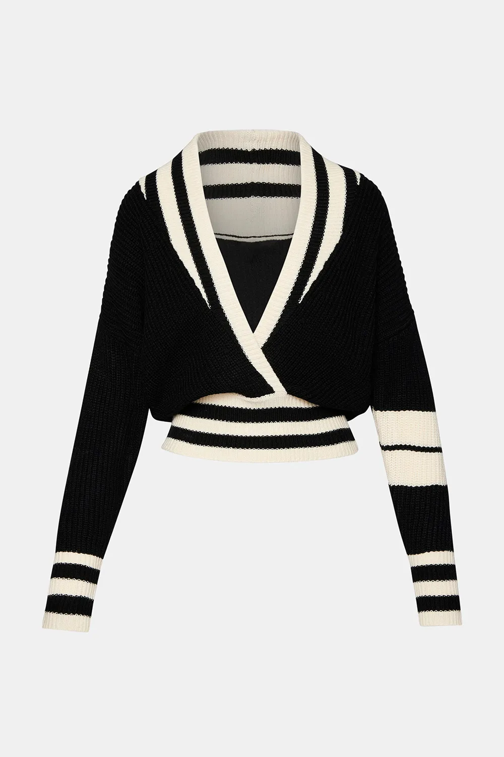 KNITTING PULLOVER BLACK