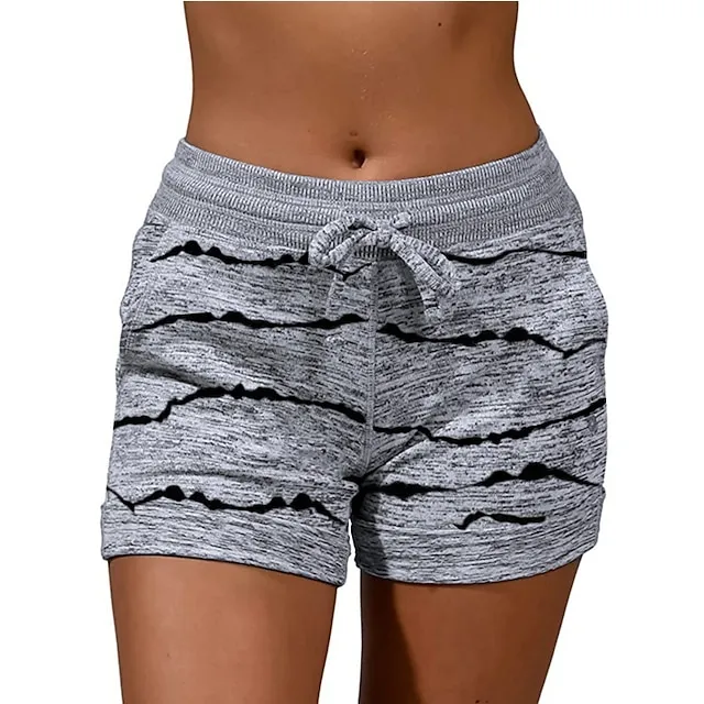 Women‘s Shorts Elastic Waist Soft Lounge Shorts Casual Shorts with Pocket