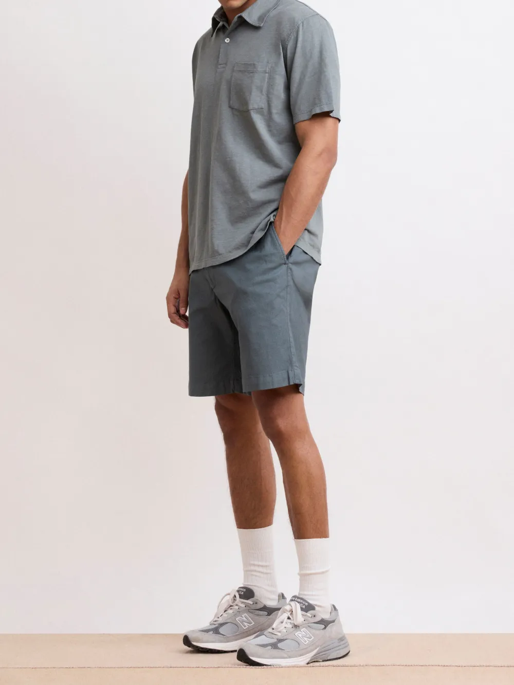 Men's Eucalyptus Green Stretch Shorts