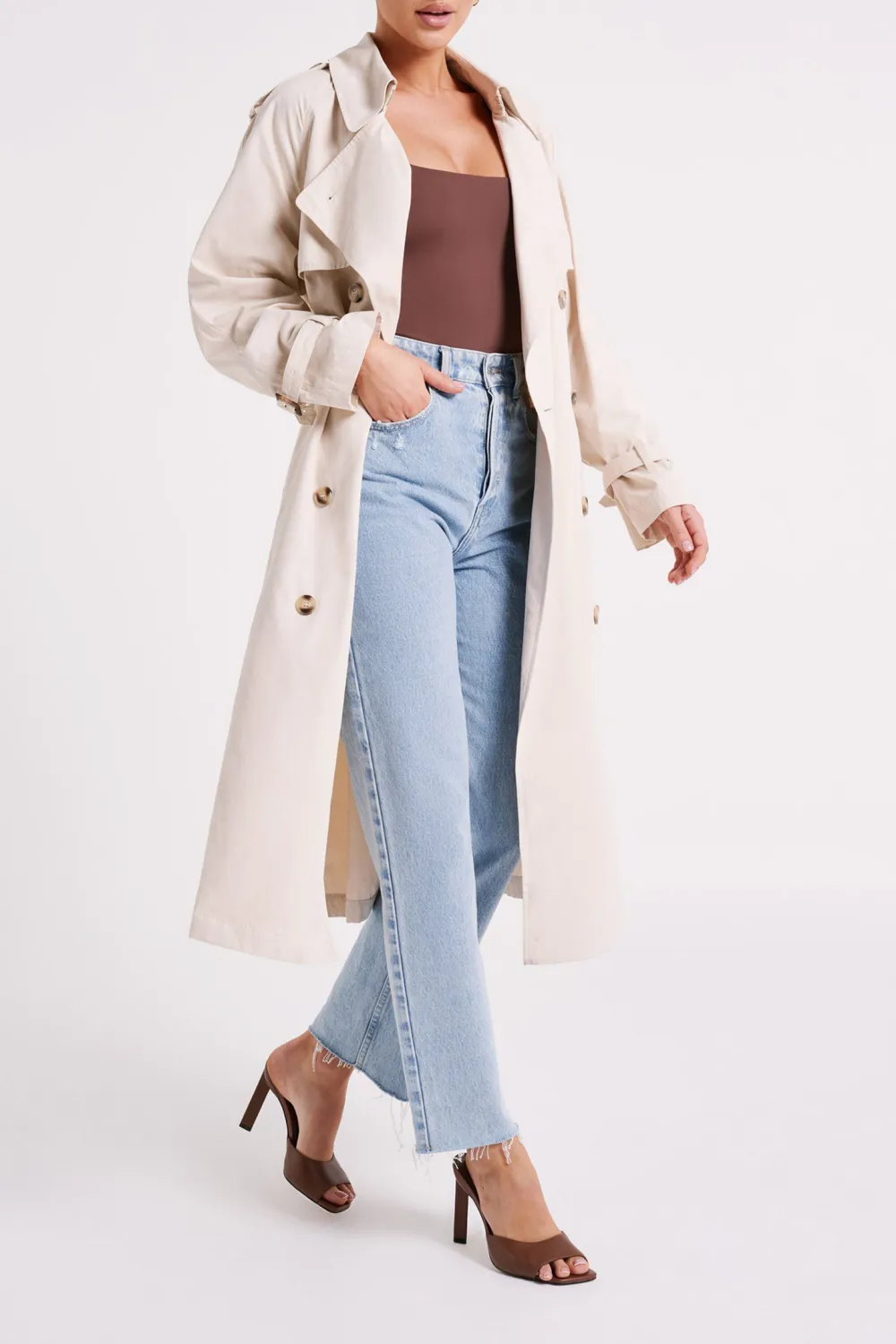 Recycled Nylon Scoop Neck Bodysuit