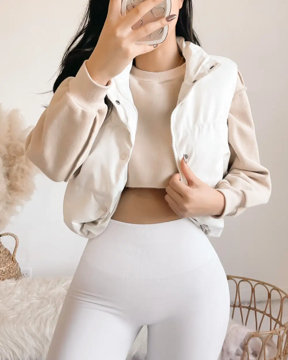 RESTOCKED! DELANEY PLEATHER PUFFER VEST (BLACK)